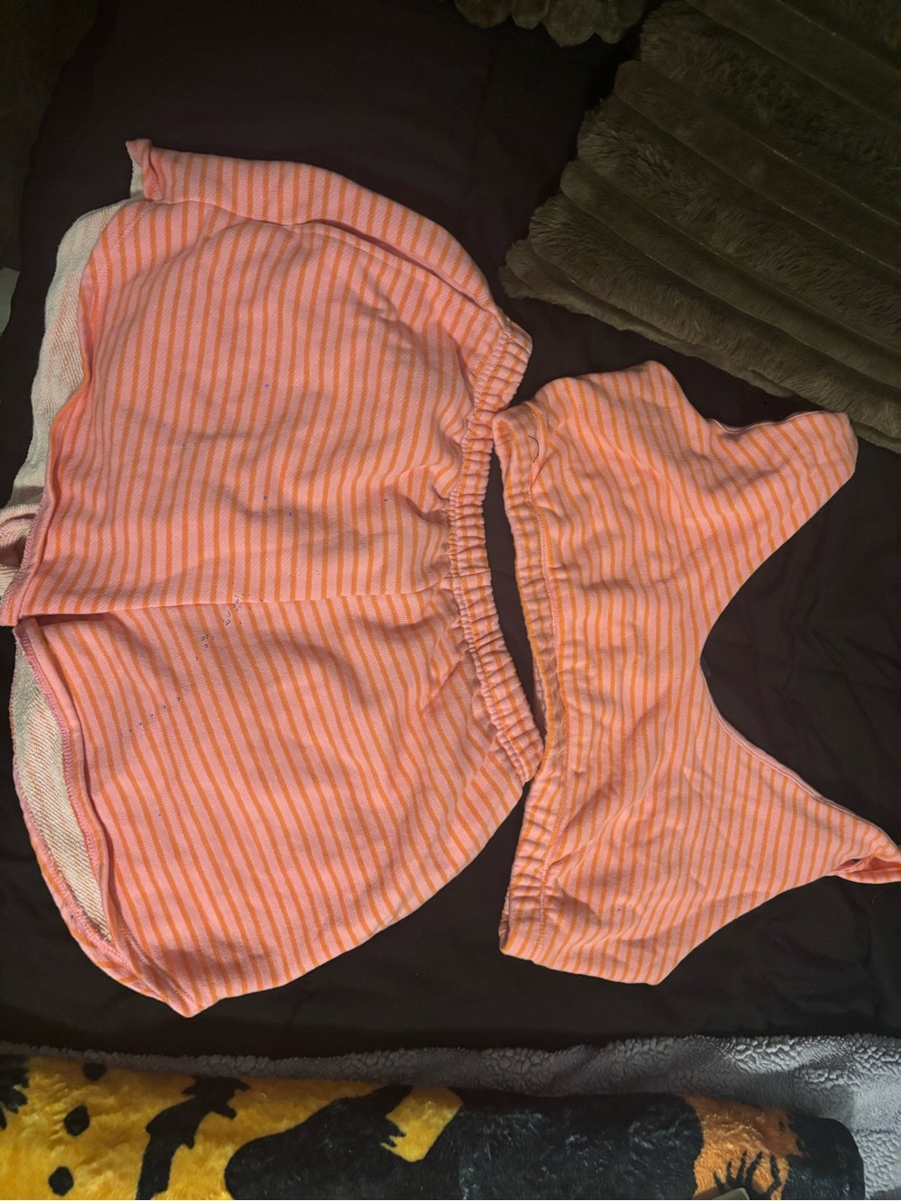 Target Pink and White Striped Two-Piece Lounge Set